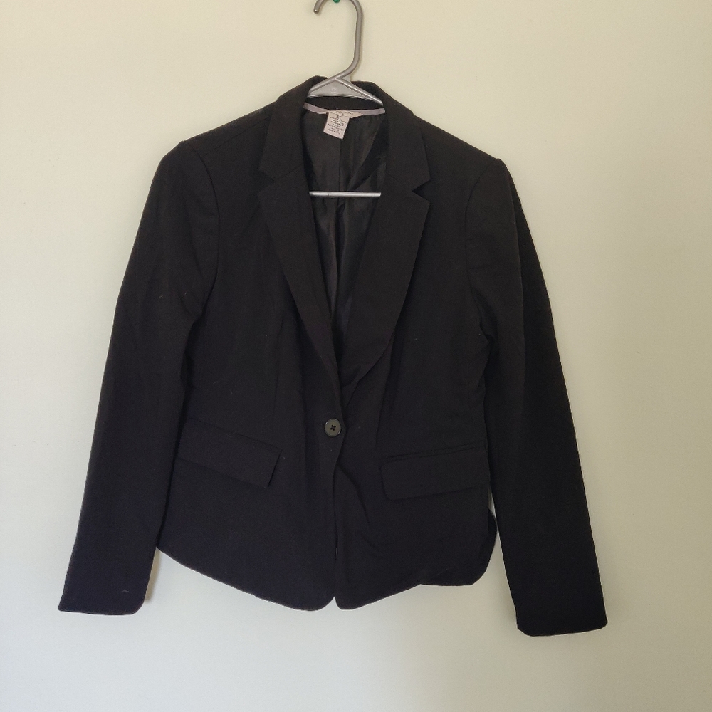 Liz Claiborne 6P black suit jacket